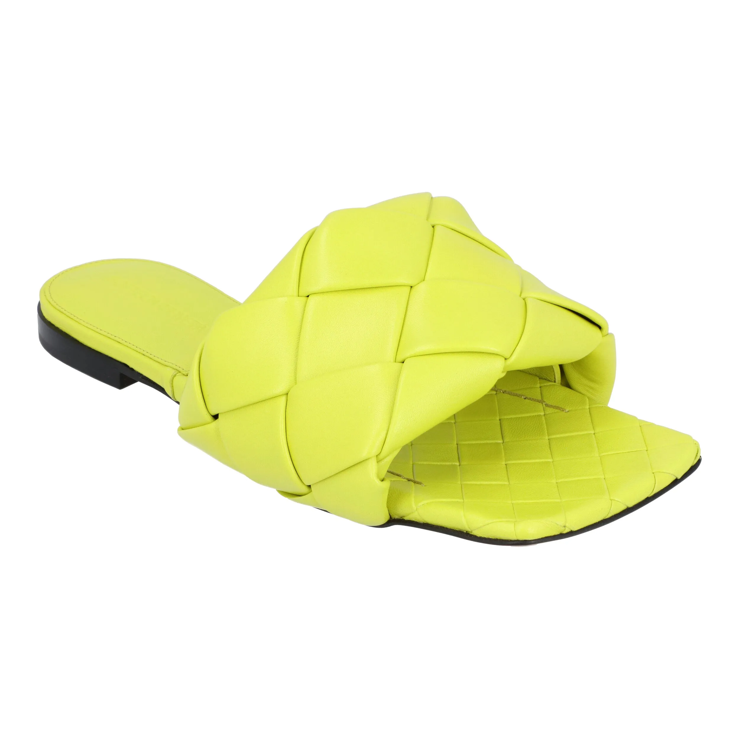 Bottega Veneta Lido Flat Sandal yellow