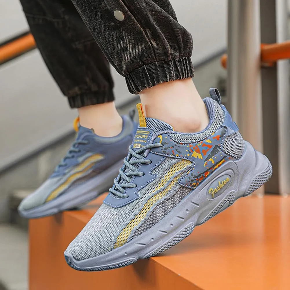 Casual Fly-Weaving Mesh Casual Running Sneakers Breathable Jogging Walking Shoes