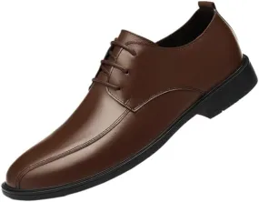 Casual Shoes for Men Leather Classic Lace-up Formal Tuxedo Shoes Soft-Soled Non-Slip Business Casual Shoes Breathable Driving Shoes for Men All-Match Casual Footwear