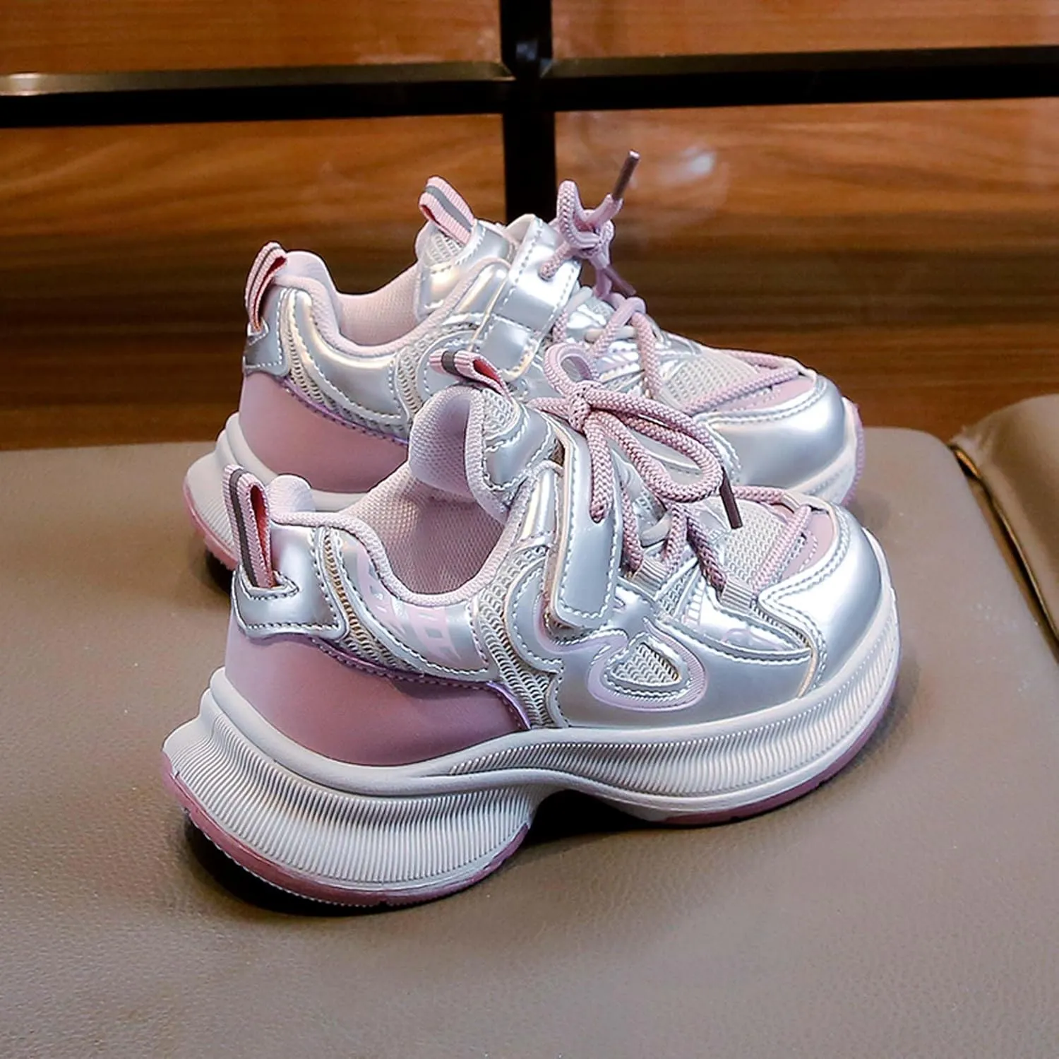 Children's Sports Shoes-Boys Girls Sports Tennis Shoes Lightweight Breathable Running Shoes Outdoor Non-Slip Training Shoes