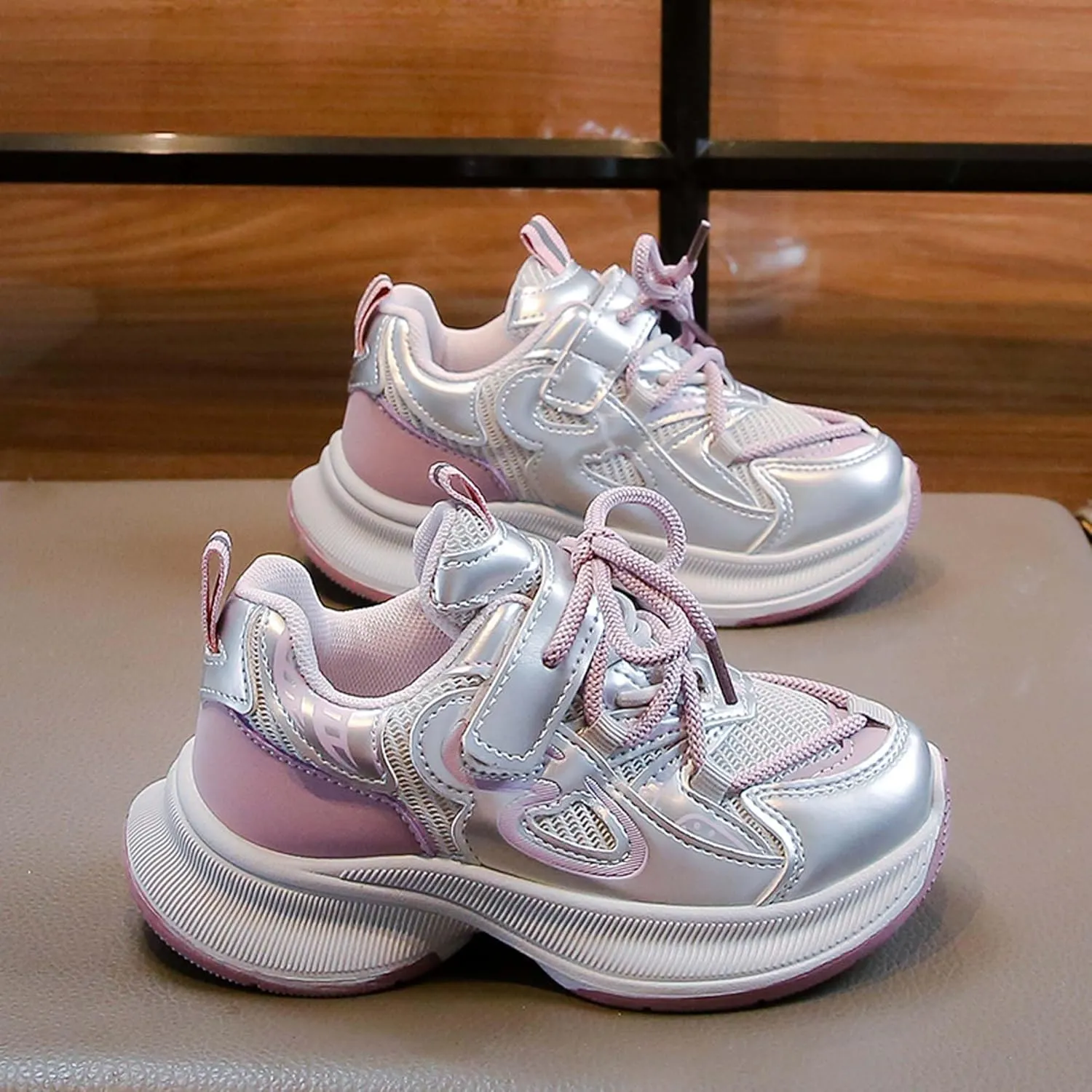 Children's Sports Shoes-Boys Girls Sports Tennis Shoes Lightweight Breathable Running Shoes Outdoor Non-Slip Training Shoes