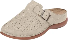 Clogs for Women Mules Slip on Sandals: Orthopedic Closed Toe Sandals with Arch Support, Summer Shoes Dressy, Comfortable Walking Wedge Clogs