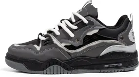 Comfortable and Fashionable Thick-Soled, Breathable Casual Sports Skateboard Shoes, Four-Season Men's Lace-up Sports