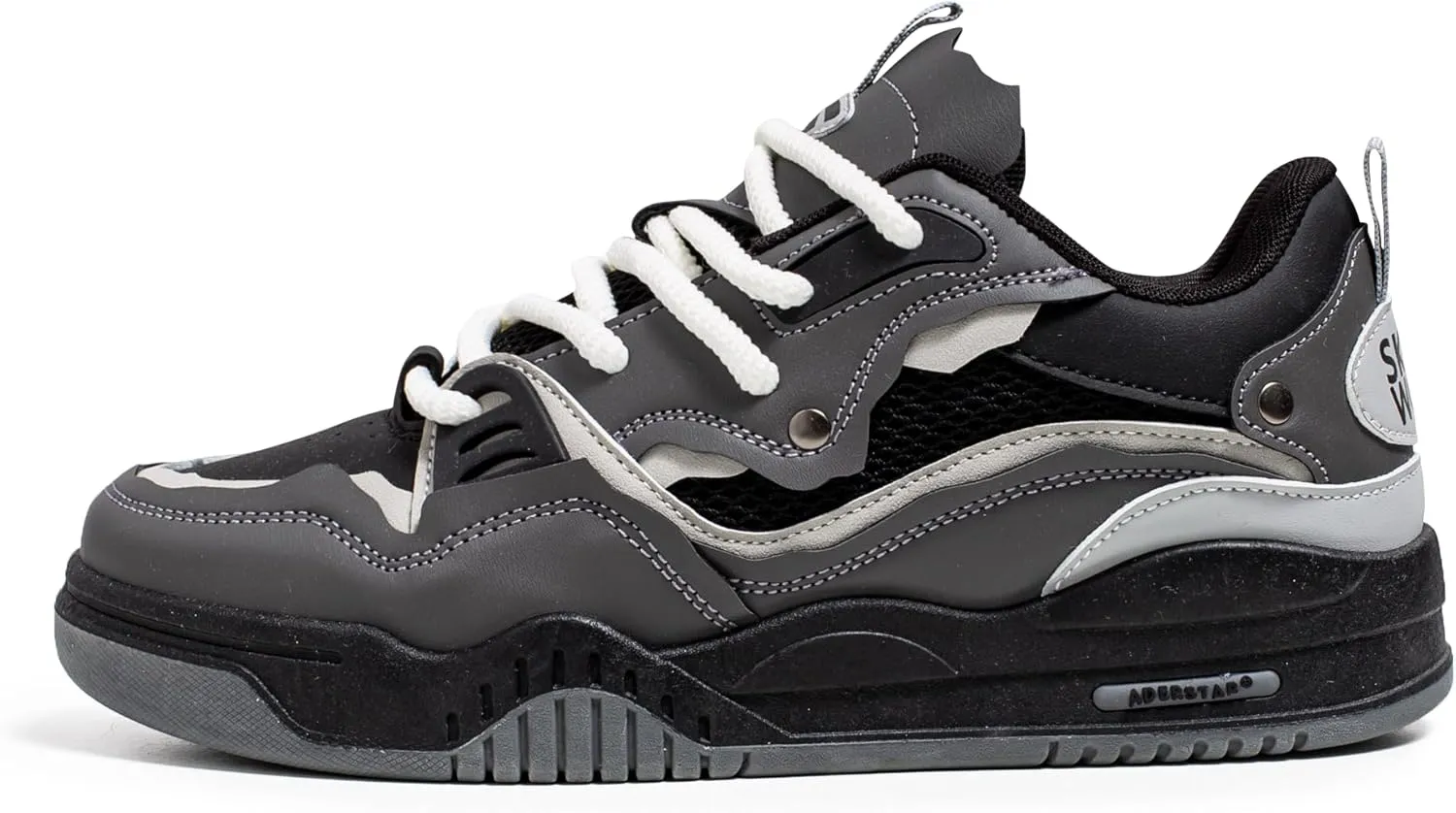 Comfortable and Fashionable Thick-Soled, Breathable Casual Sports Skateboard Shoes, Four-Season Men's Lace-up Sports