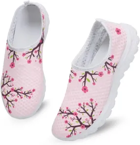 KEIAHUAN Trendy Women Running Shoes Casual Lightweight Sneakers Casual Mesh Training Shoes Non-Slip