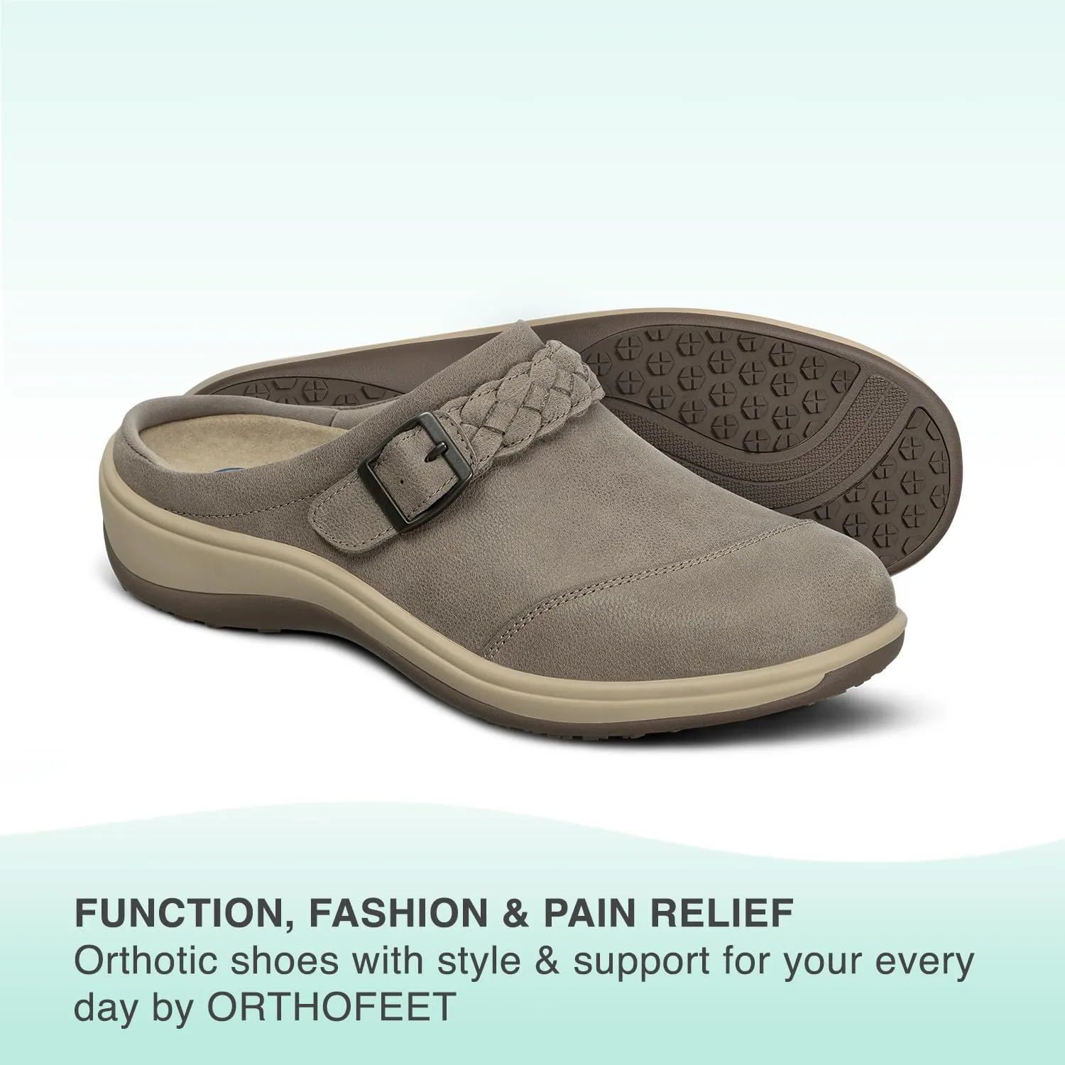 Orthofeet Women's Orthopedic Leather Irma Clog