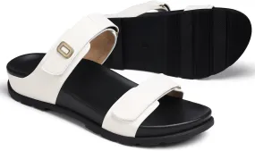 SHIBEVER Flat Sandals for Women Dressy: Summer Arch Support Comfortable Slip On Slide Sandal