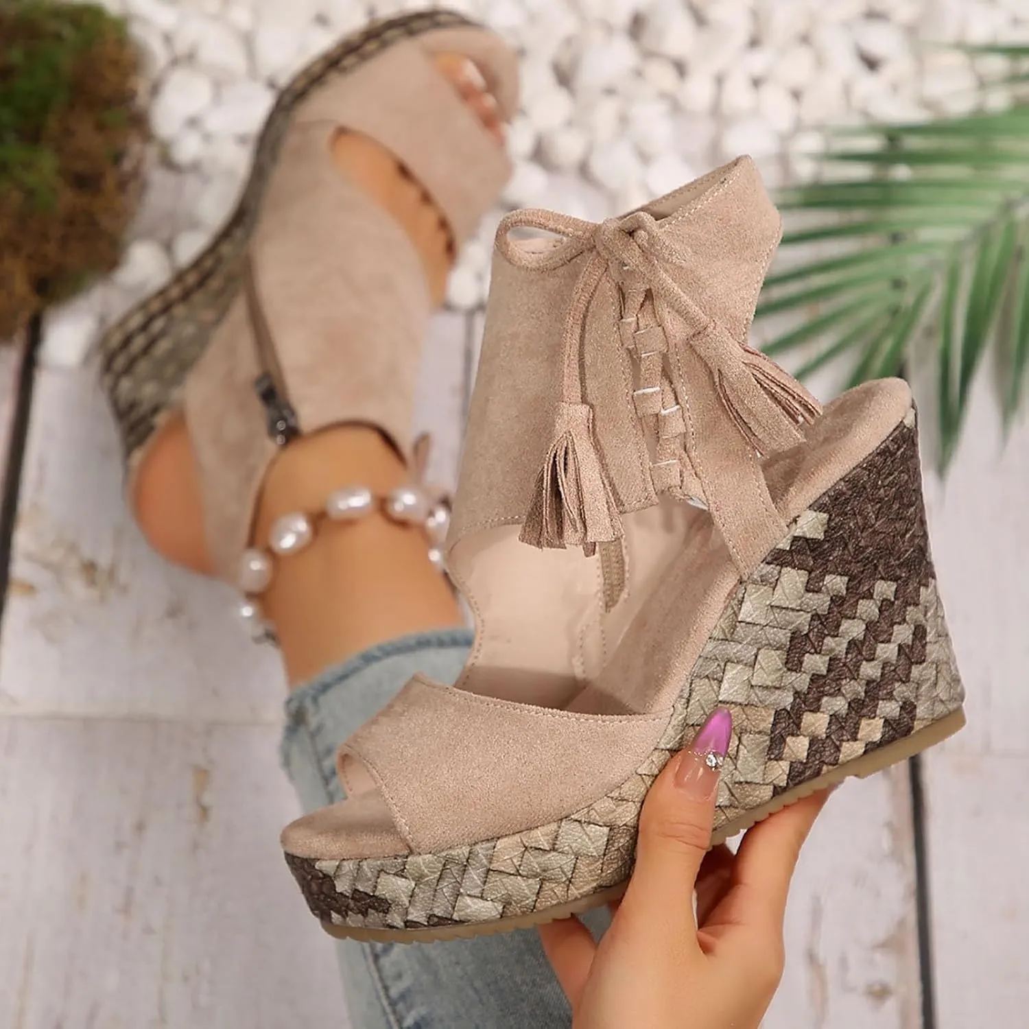 Wedge Sandals for Women Casual Orthopedic Wedge Sandal for Women 2025 Espadrilles Sandals Fashion Trendy Comfortable Platform Wedges Summer Open Toe Shoes Fashion High Heels Sandal 2025