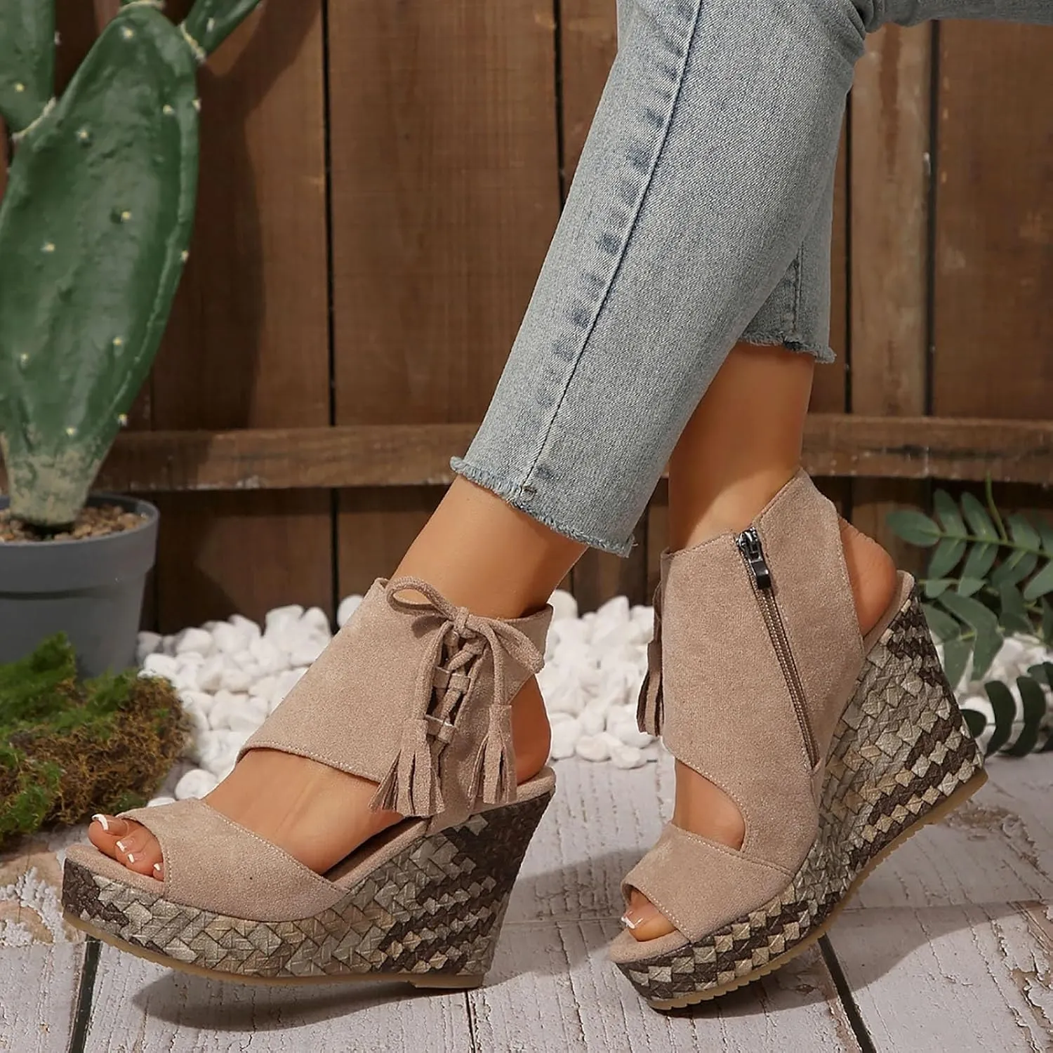 Wedge Sandals for Women Casual Orthopedic Wedge Sandal for Women 2025 Espadrilles Sandals Fashion Trendy Comfortable Platform Wedges Summer Open Toe Shoes Fashion High Heels Sandal 2025