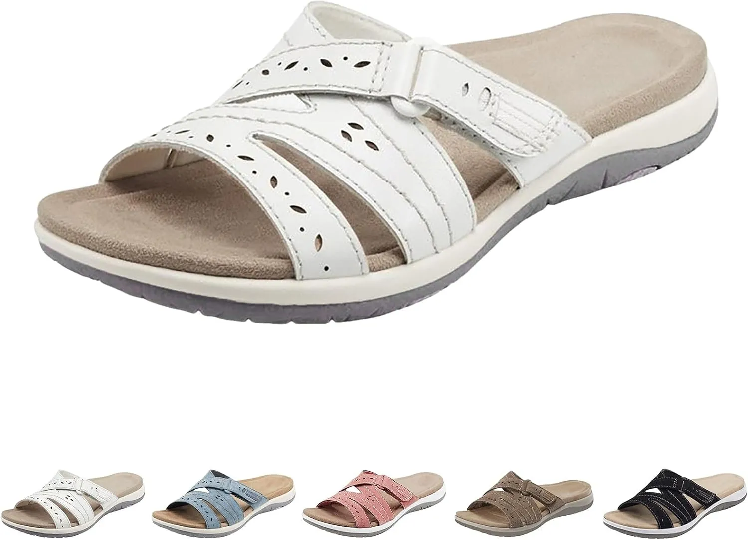 Women Shoes Comfortable Soft Sole Sandals Fashionable Arch Corrective Sandals Designer Flip Flops for Women with Heel