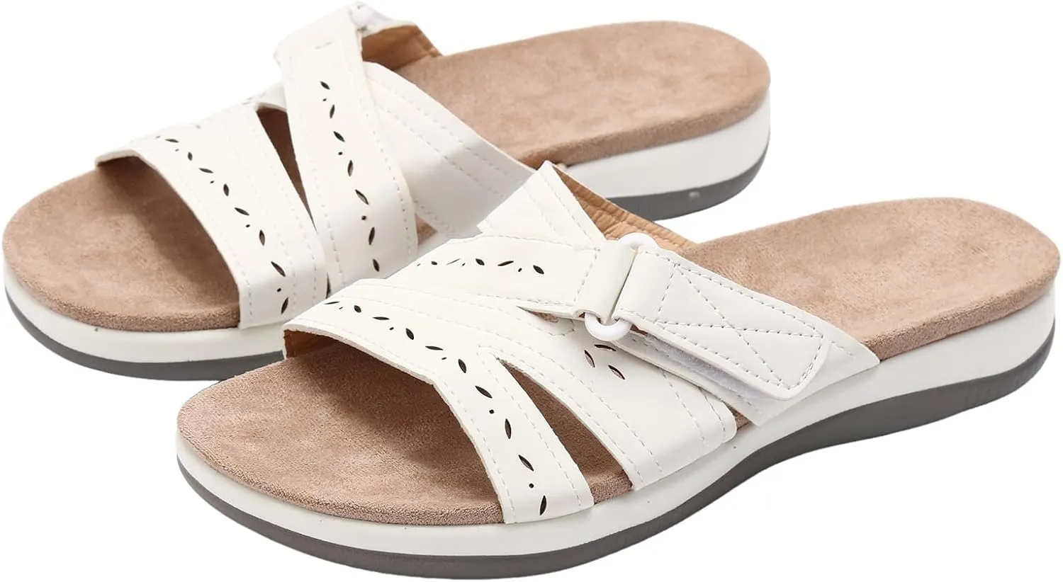 Women Shoes Comfortable Soft Sole Sandals Fashionable Arch Corrective Sandals Designer Flip Flops for Women with Heel