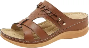 Women's Arch Support Sandals Woman Sandals Summer Diabetic Sandals for Men Wide Width Womens Hiking Shoes Orthopedic Slip Resistant Walking Shoes for Women Cute Black Sandals for Women
