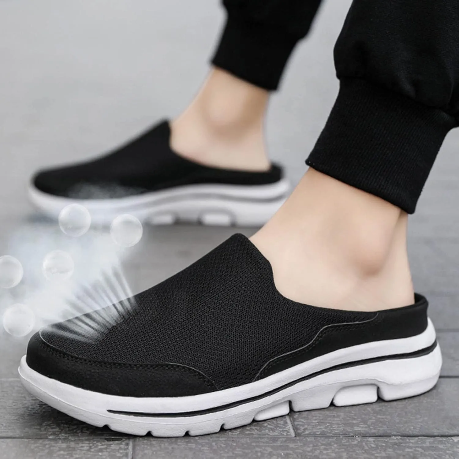 Women's Casual Slip on Half Shoes Breathable Mens Running Shoes Comfortable Dress Casual Shoes Walking Sneakers Tennis Shoe Loafers Dress Shoe